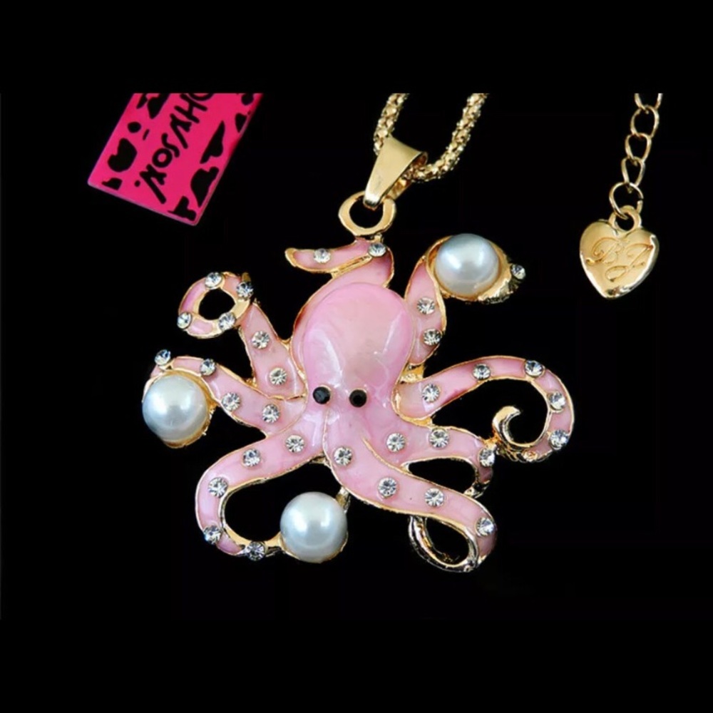 🐙🌸🐙BETSEY JOHNSON~ Octopus Necklace/Pin🐙🌸🐙